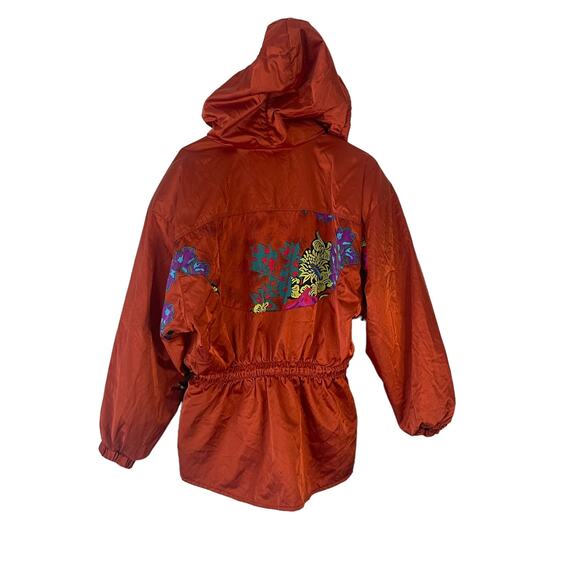 Obermeyer Vintage 90s Women's Size 10 Medium Metallic Orange Jacket - Picture 7 of 10